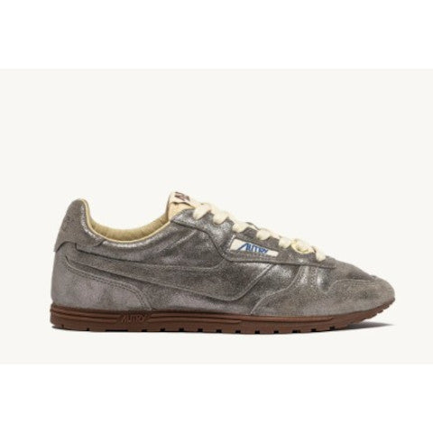 Autry Windspin Sneaker in Silver Glitter
