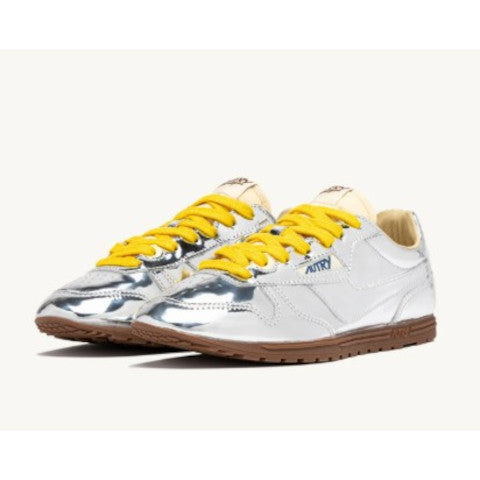 Autry Windspin Sneaker in Silver Mirror