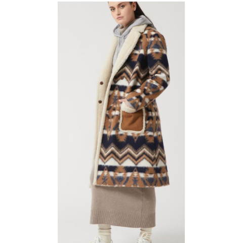 Ava Adore Aztec Print Coat