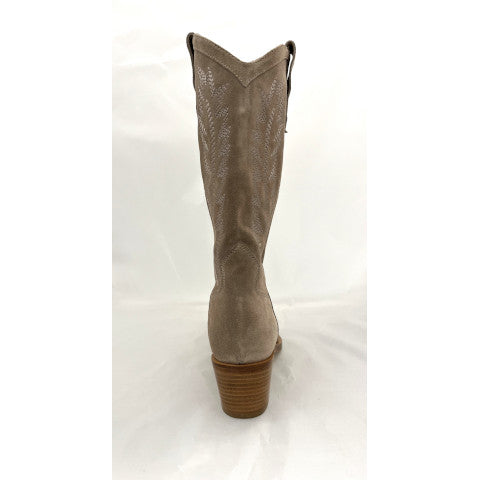 Angelo Bervicato Taupe Suede Cowboy Boot