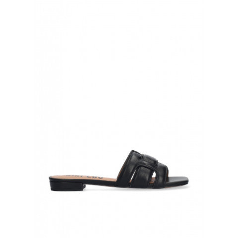 Bibi Lou Holly Flat Black Sandal