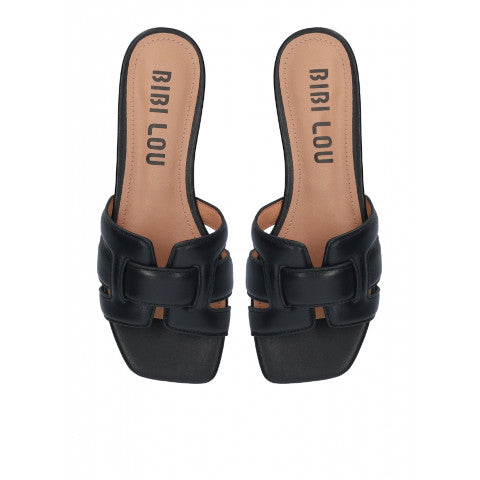 Bibi Lou Holly Flat Black Sandal