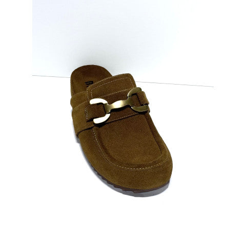 Bibi Lou Zagreb Mule in Brown Suede