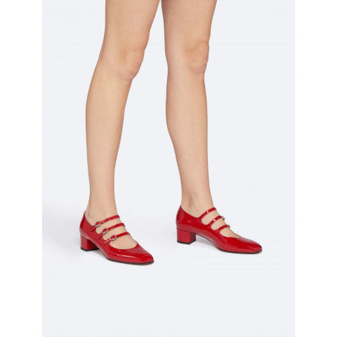 Carel Kina Mary Jane in Red Patent Leather