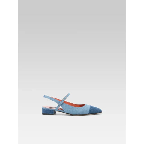 Carel Oceano Denim Slingback