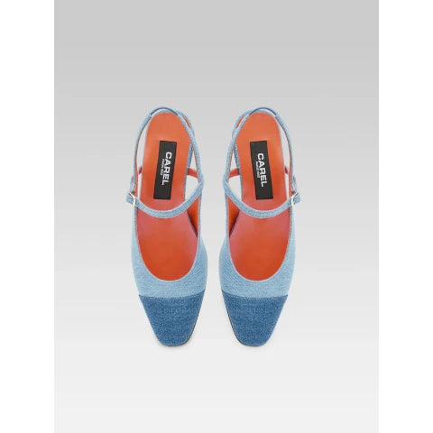 Carel Oceano Denim Slingback