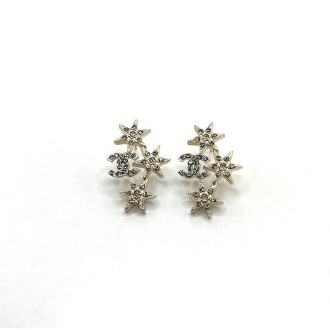 Vintage Chanel Gold Stars Earrings