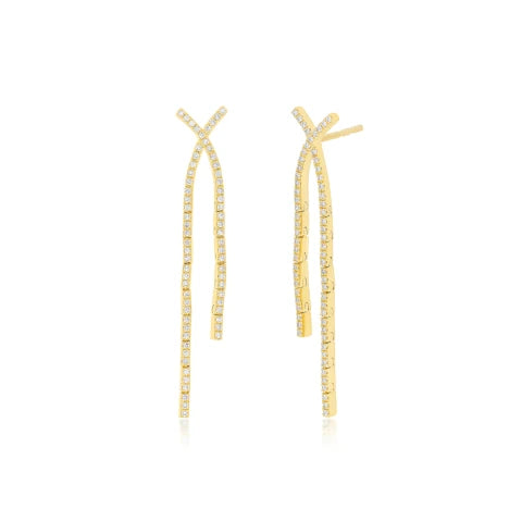 EF Collection Criss Cross Earrings