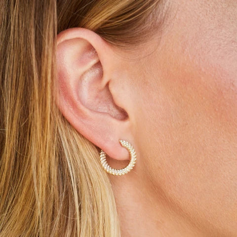 EF Collection Diamond Twist Wrap Earrings