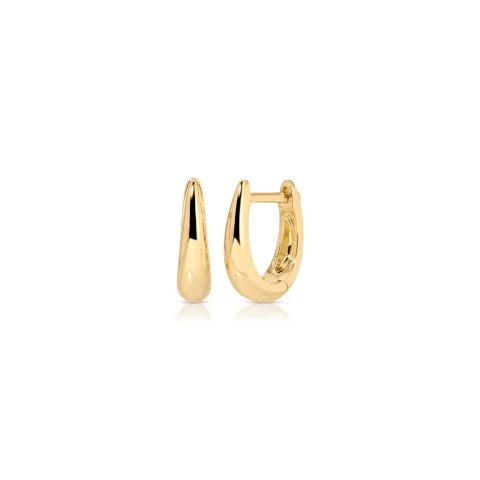 EF Collection Gold Mini Maeve Huggie Earrings