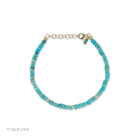EF Collection Birthstone Bead Bracelet in Turquoise