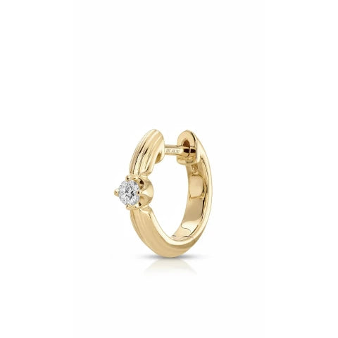 EF Collection Diamond Zoe Huggie Earring - Single