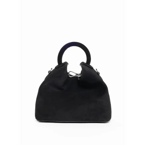 Elleme Baozi Handbag in Black Suede