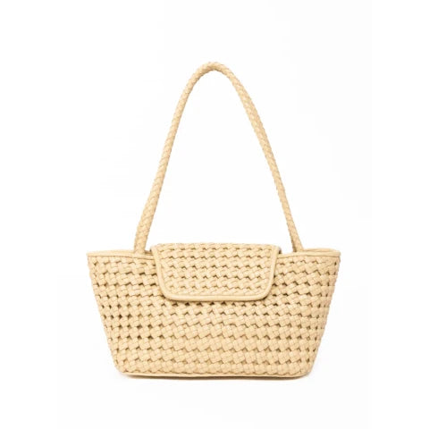 Elleme Courrier Tote in Woven Leather