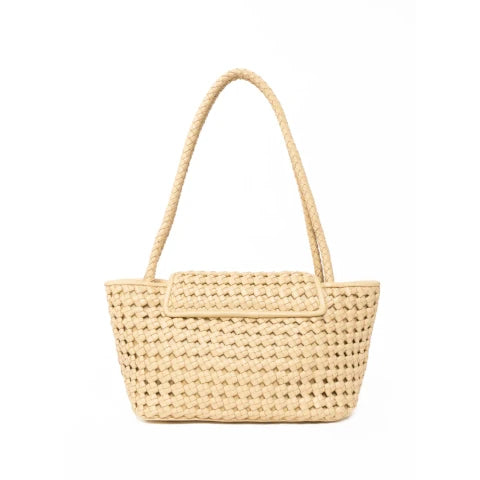 Elleme Courrier Tote in Woven Leather