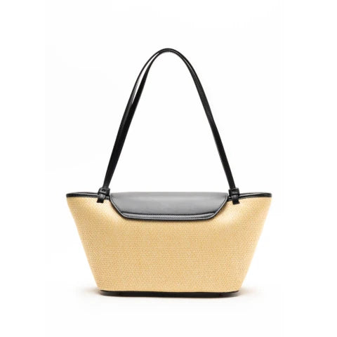 Elleme Courrier Tote in Raffia