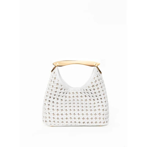 Elleme Small Boomerang in Woven Leather