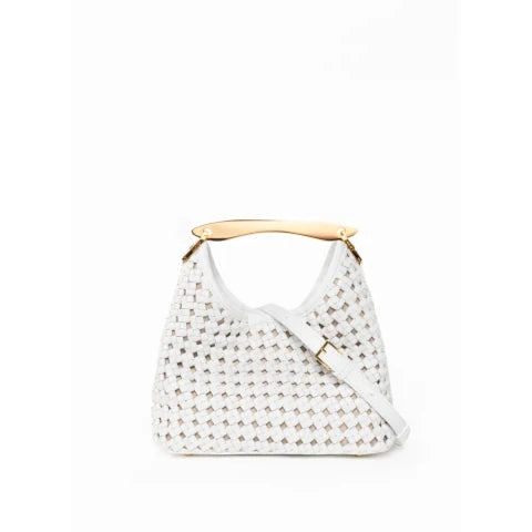 Elleme Small Boomerang in Woven Leather
