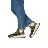 Flower Mountain Kotetsu Uni Suede Teddy Taupe Camouflage Sneaker