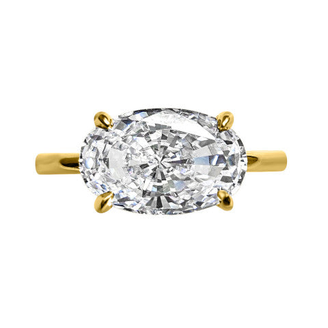 Fantasia East West Oval Cut Ring