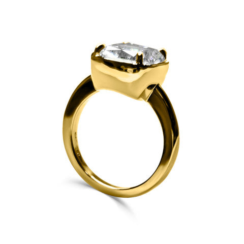 Fantasia Bezel Set Cushion Cut Ring