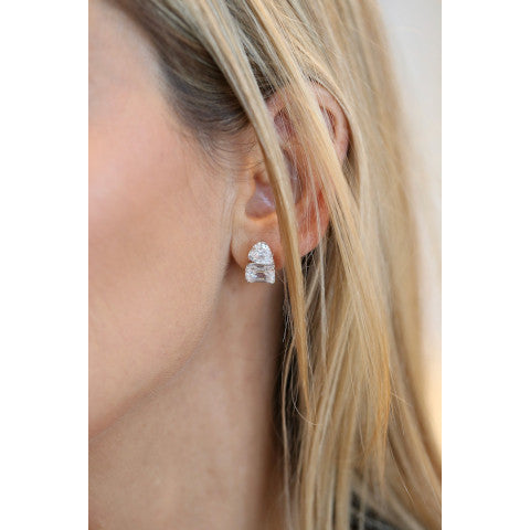 Fantasia Pear and Emerald Cut Earring