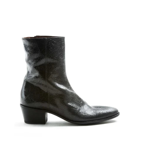 Fiorentini + Baker MATT Black Leather Boot