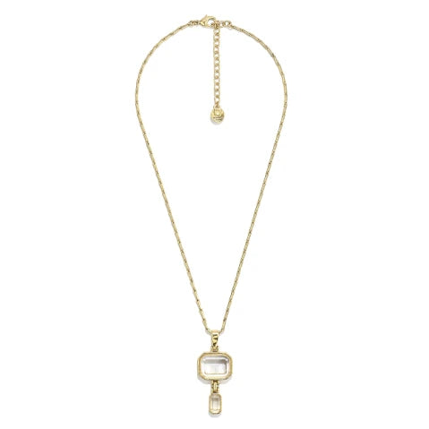 Goossens Stones Pendant Necklace