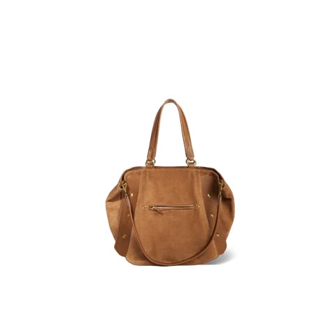 Jerome Dreyfuss Roger Suede Tote in Tobacco