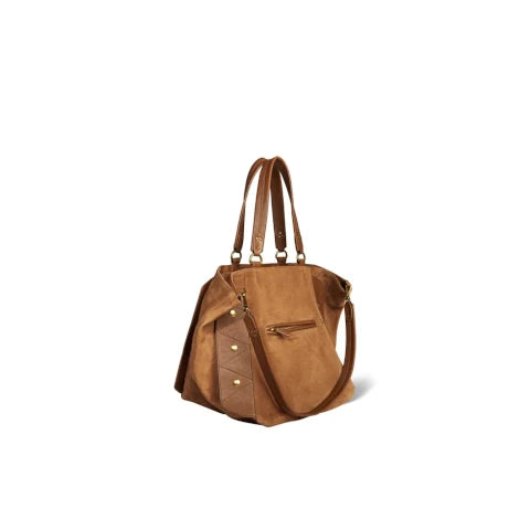 Jerome Dreyfuss Roger Suede Tote in Tobacco