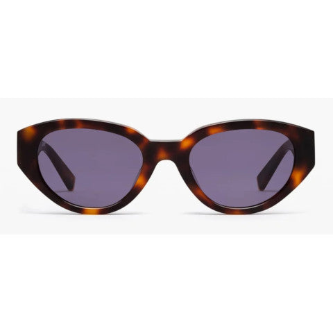 Jimmy Fairly The Meli Icons Tortoise Frame Sunglasses with Purple Lens