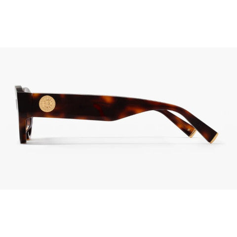 Jimmy Fairly The Meli Icons Tortoise Frame Sunglasses with Purple Lens