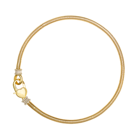 Janis Savitt Gold Snake Chain Necklace