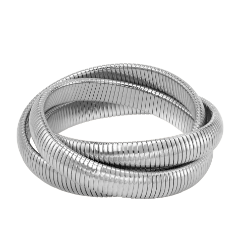 Janis Savitt Triple Cobra Bracelet - 1/2"