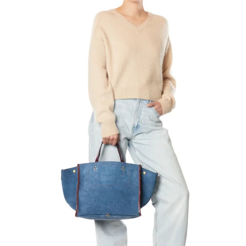 Jerome Dreyfuss Leon M Tote in Denim Blue