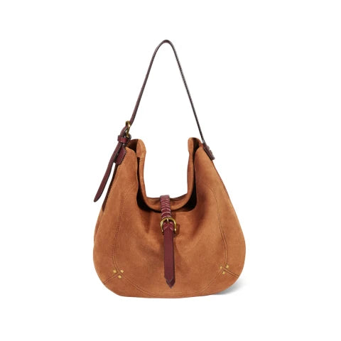 Jerome Dreyfuss Luis Handbag in Caramel Suede