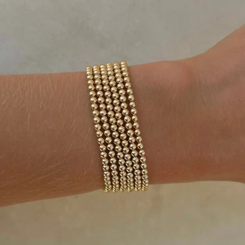 Karen Lazar Design 3 MM Yellow Gold Signature Bracelet