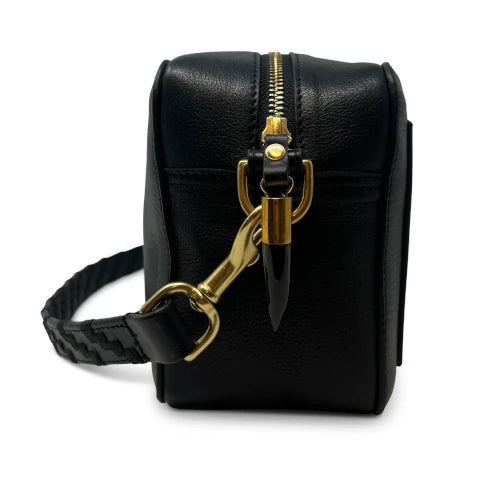 Kempton & Co. Amberleigh Crossbody in Black Heat Striped