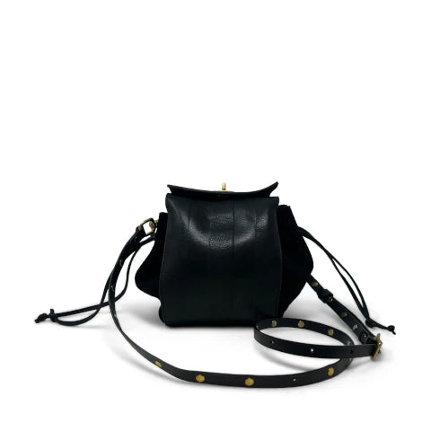 Kempton & Co. Ascot Crossbody in Black Heat Striped