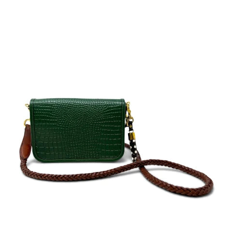 Kempton & Co. Mini Mia Black Forest Croco Handbag