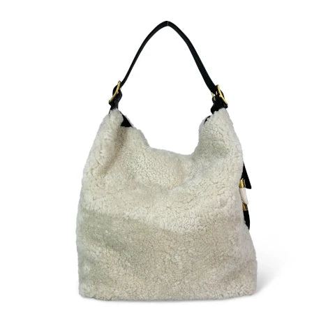 Kempton & Co. Natural Shearling Somerset Hobo