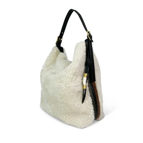 Kempton & Co. Natural Shearling Somerset Hobo
