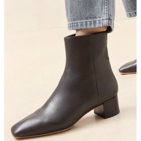 Loeffler Randall Ginny Ankle Boot in Dark Brown