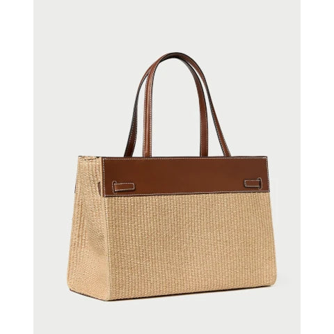 Loeffler Randall Aidan Natural Straw Work Tote