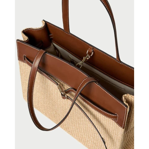 Loeffler Randall Aidan Natural Straw Work Tote