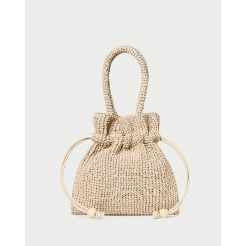 Loeffler Randall Kylie Drawstring Pouch in Natural