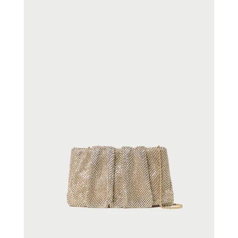 Loeffler Randall Serena  Shadow Gold Clutch