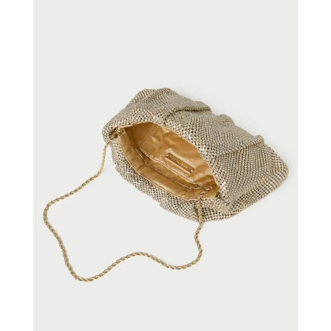 Loeffler Randall Serena  Shadow Gold Clutch