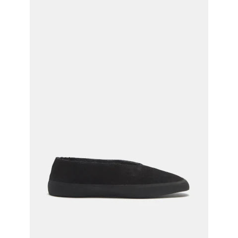 Le Monde Beryl Apres Ski Suede Ballet Flat with Shearling