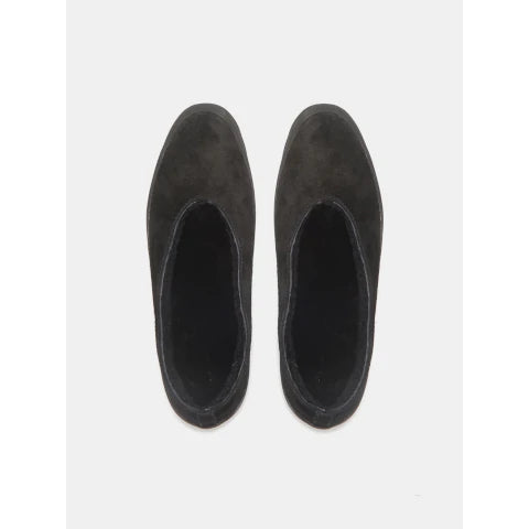 Le Monde Beryl Apres Ski Suede Ballet Flat with Shearling